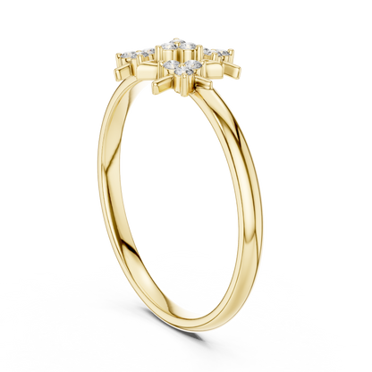 Astral Geometry Diamond Ring | Mystic Trigon Energy | Rare Crafted Luxury Power Statement