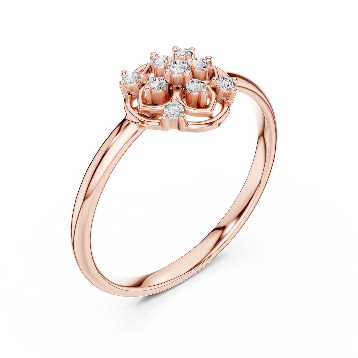 Imperial Bloom Diamond Ring | Classic Floral Harmony | Next Generation Fine Jewelry Masterpiece