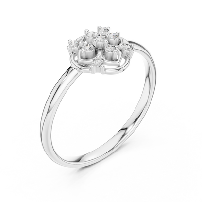 Imperial Bloom Diamond Ring | Classic Floral Harmony | Next Generation Fine Jewelry Masterpiece