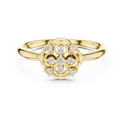 Imperial Bloom Diamond Ring | Classic Floral Harmony | Next Generation Fine Jewelry Masterpiece