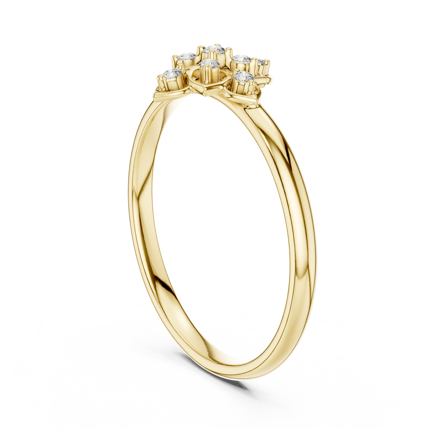 Regal Flower Diamond Ring | Ultra Luxe 925 Sterling Silver Petals | Rare Heirloom Worthy Engagement Ring