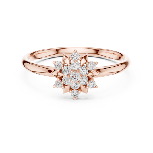 Heavenly Floral Diamond | Star Cluster Ring | Exclusive Luxury Engagement Jewelry