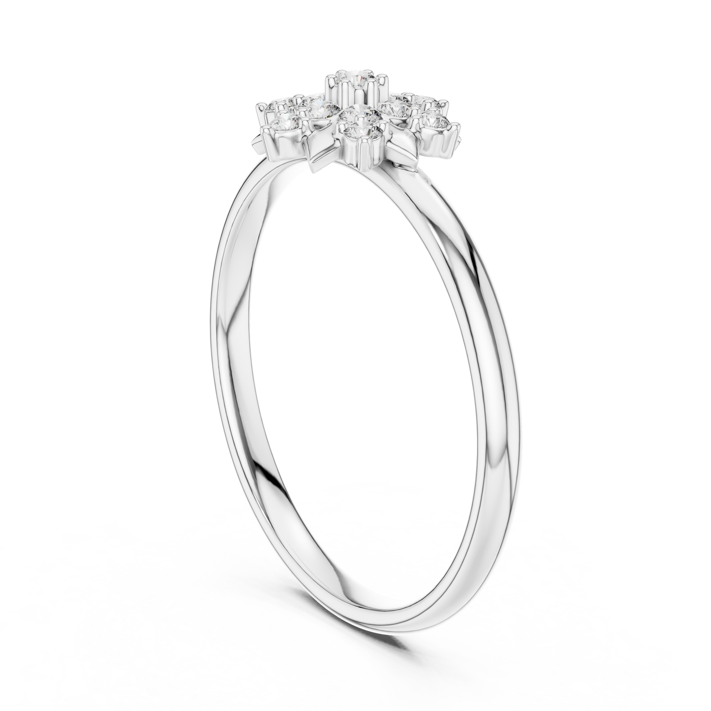 Heavenly Floral Diamond | Star Cluster Ring | Exclusive Luxury Engagement Jewelry