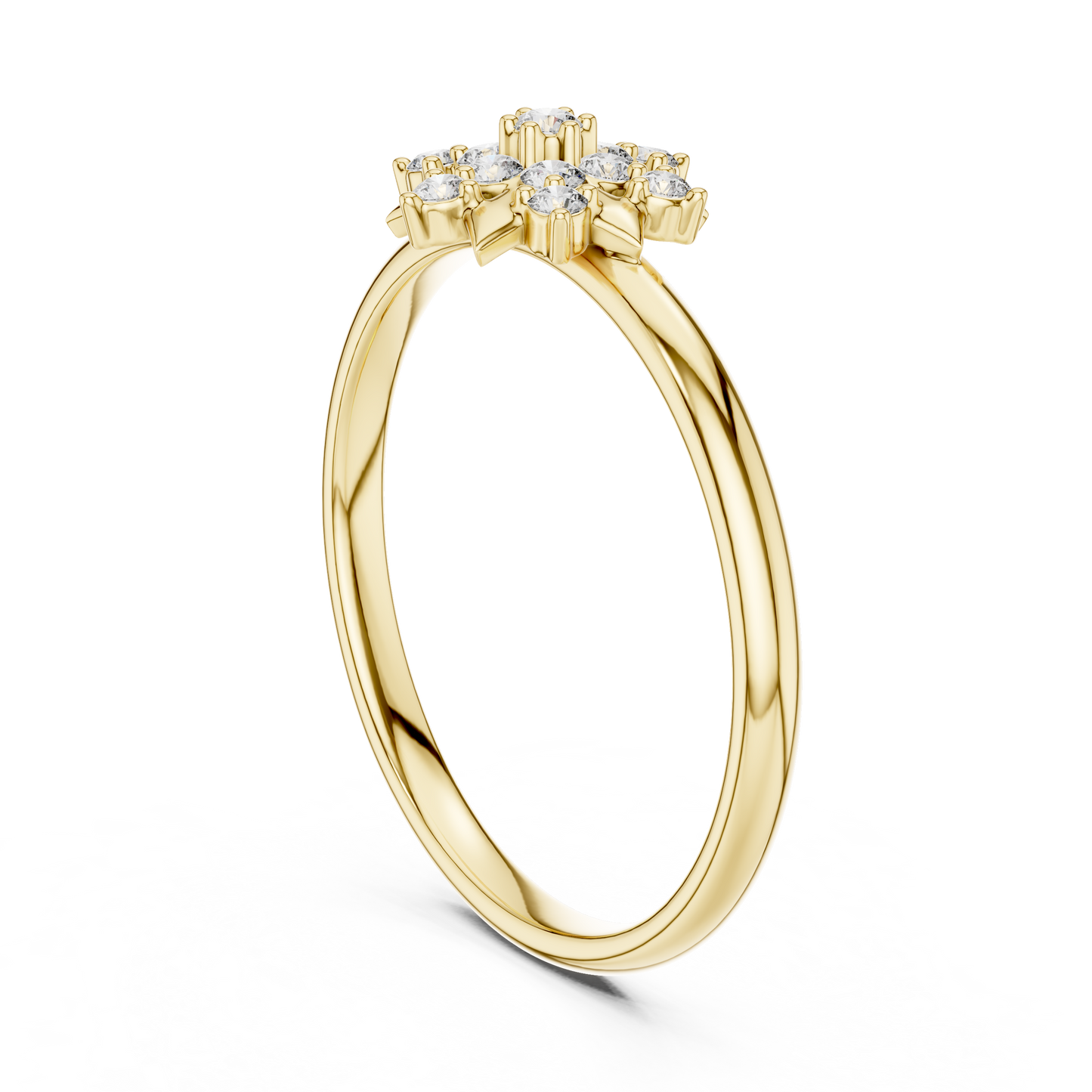 Heavenly Floral Diamond | Star Cluster Ring | Exclusive Luxury Engagement Jewelry