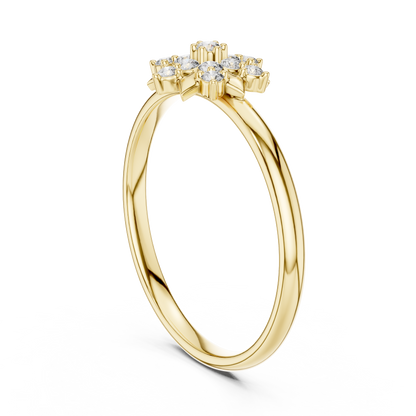 Heavenly Floral Diamond | Star Cluster Ring | Exclusive Luxury Engagement Jewelry