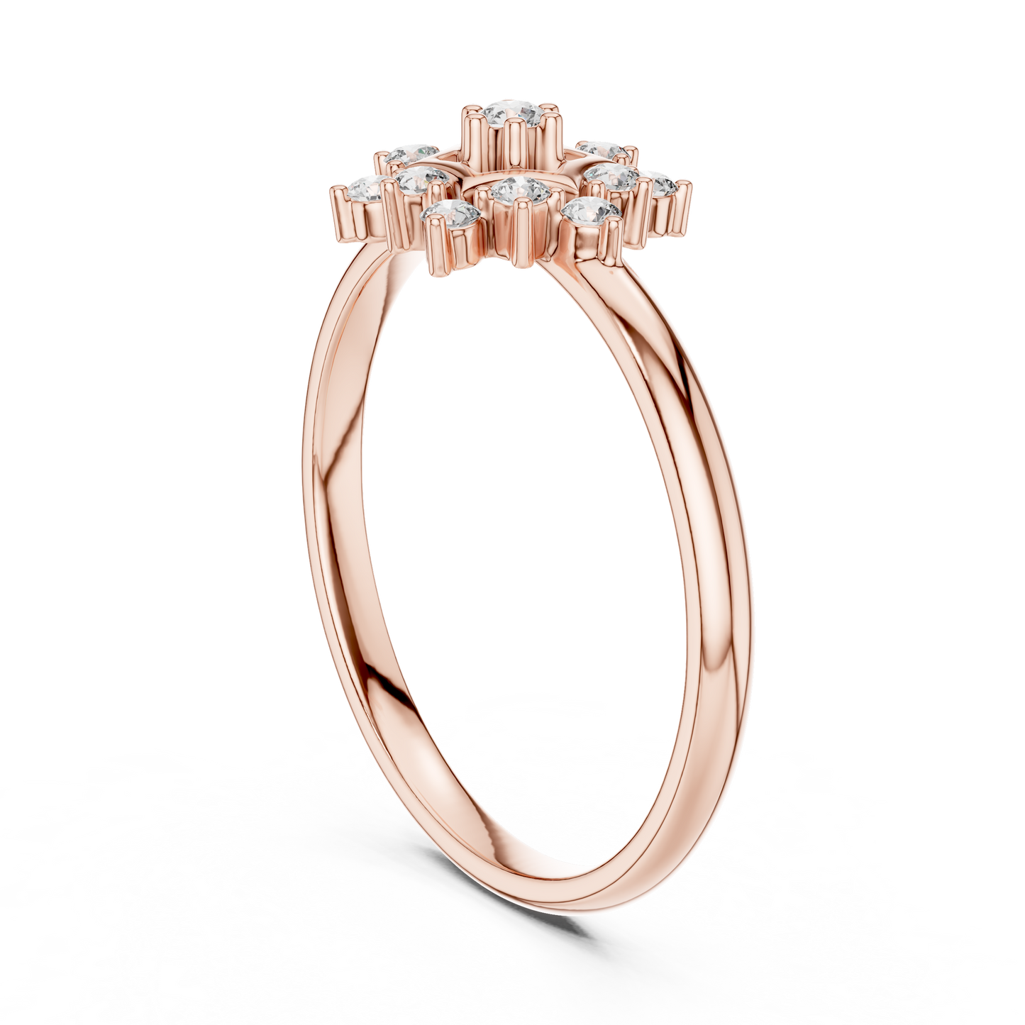 Aurevia Myth Diamond | Halo Rosette Ring | Timeless Aristocrat Jewelry Design