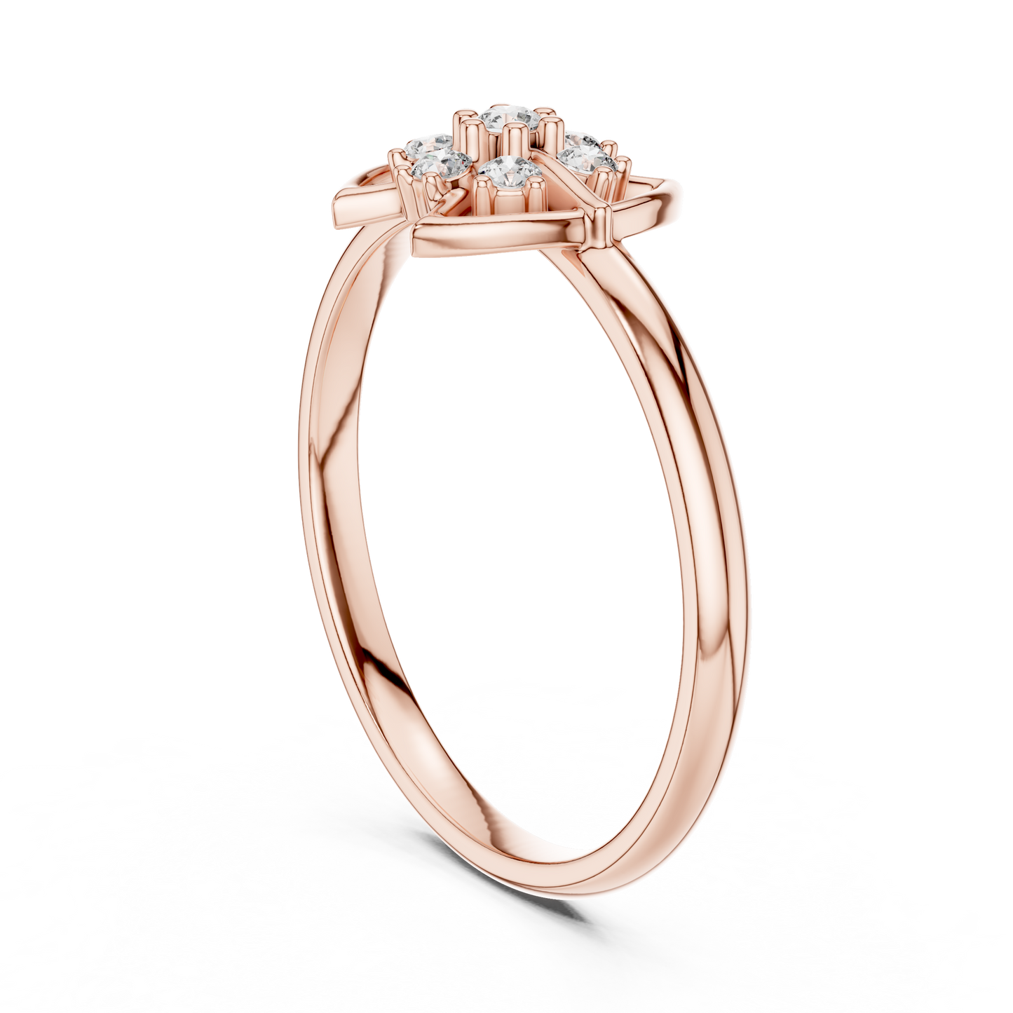Mystic Floral Diamond Ring | Artisan Lotus Luxury Craft | Silver Gold Plated Glow