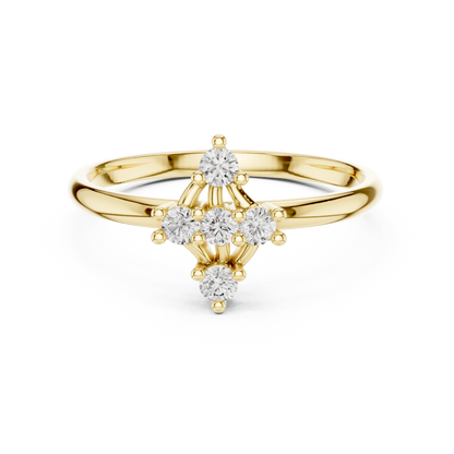 Fine crafted diamond ring | romantic glow lasting promise | a symbol of lifelong togetherness