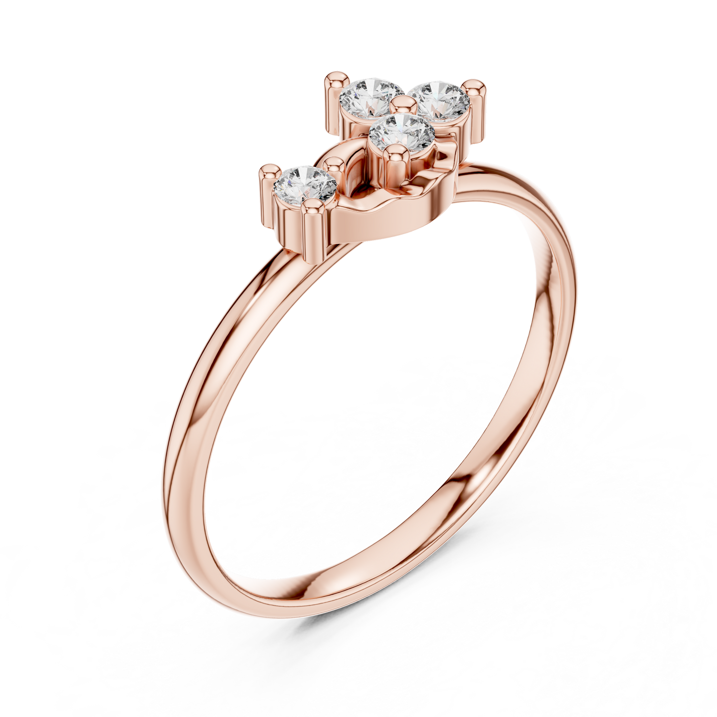 Beautifully designed diamond ring showcasing fine craftsmanship luxury shine and modern feminine charm