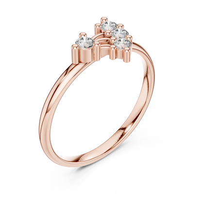 Stylish diamond cluster ring | made for timeless fashion | elegance that never fades