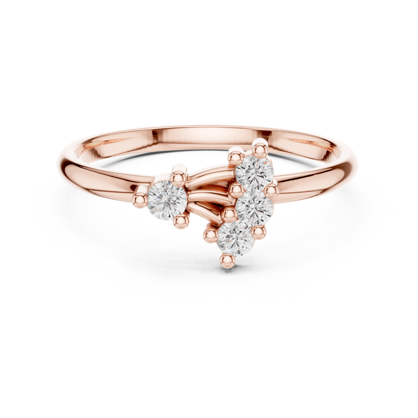 Stylish diamond cluster ring | made for timeless fashion | elegance that never fades