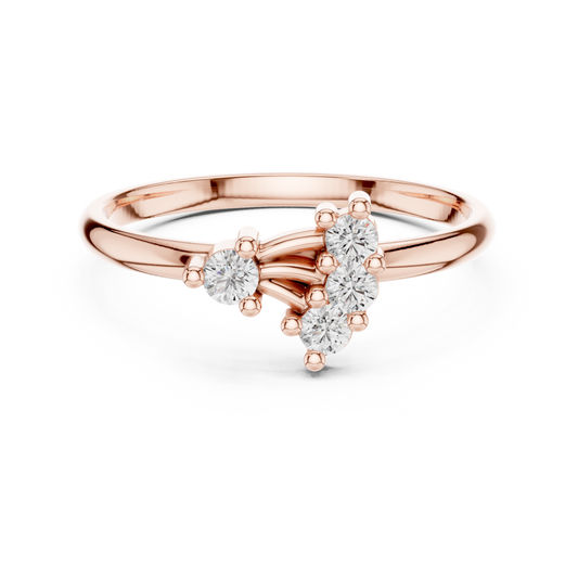 Stylish diamond cluster ring | made for timeless fashion | elegance that never fades