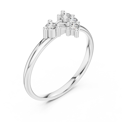 Stylish diamond cluster ring | made for timeless fashion | elegance that never fades