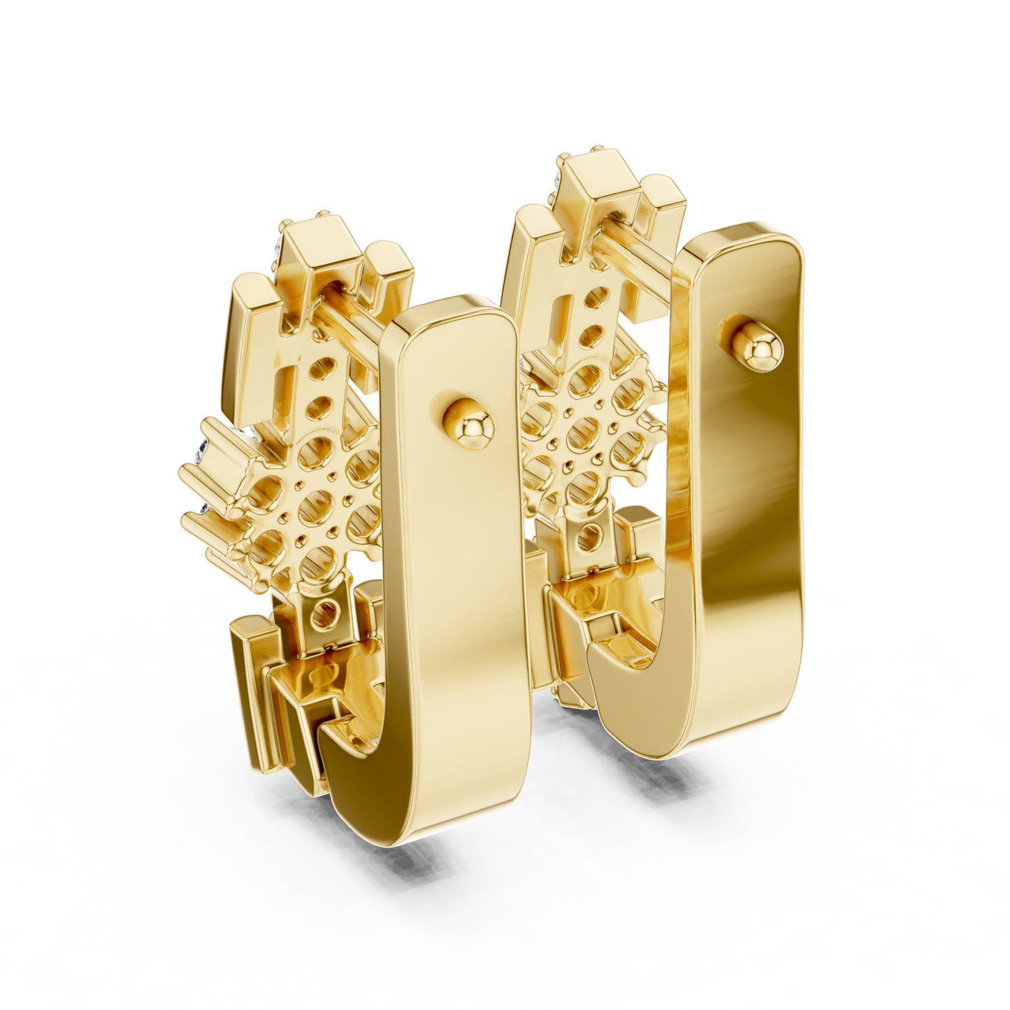 Starburst Huggie Earrings – Gold Hoop Drop – Dainty Cluster Sparkle – Luxury Everyday Jewelry Gift