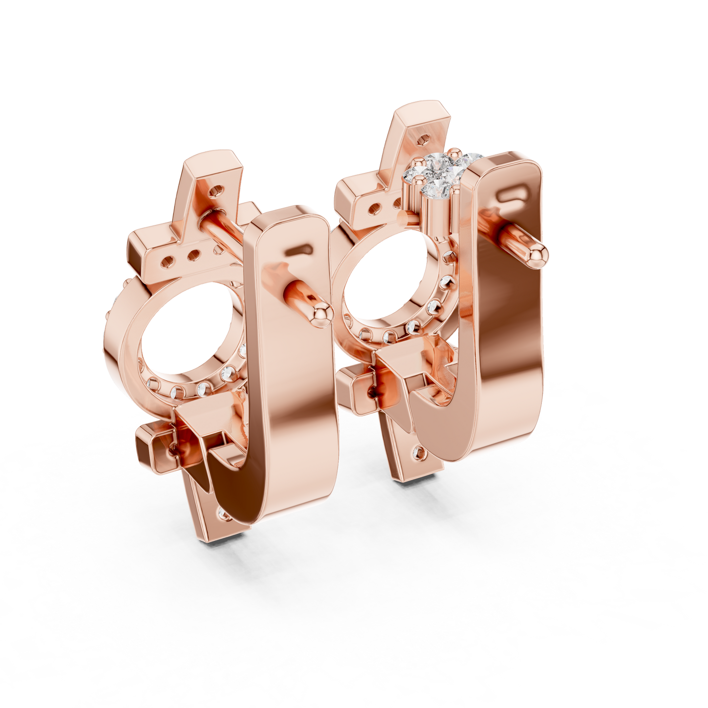 Huggie Earrings – Unique Symbol Design, Elegant Everyday Statement Jewelry