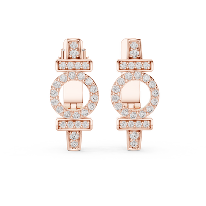 Huggie Earrings – Unique Symbol Design, Elegant Everyday Statement Jewelry