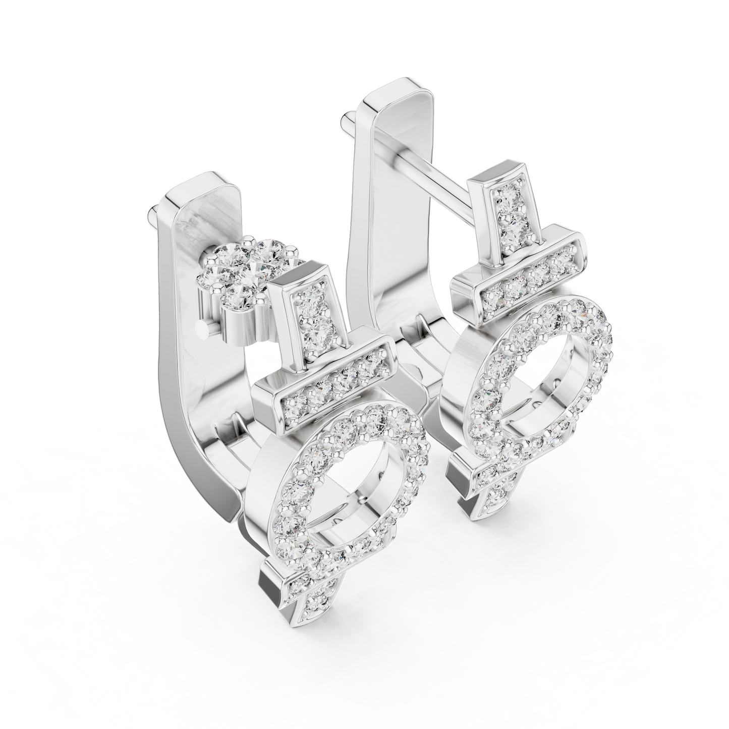 Huggie Earrings – Unique Symbol Design, Elegant Everyday Statement Jewelry