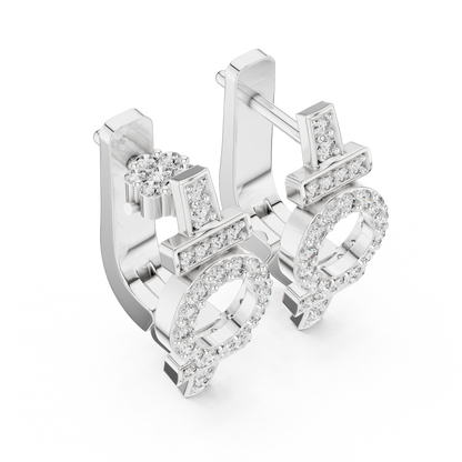 Huggie Earrings – Unique Symbol Design, Elegant Everyday Statement Jewelry