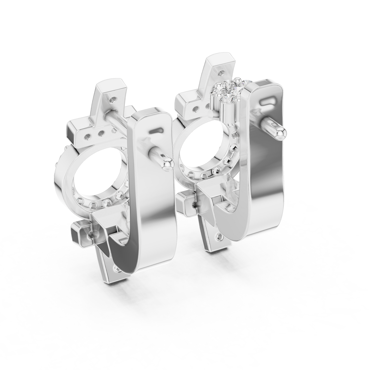 Huggie Earrings – Unique Symbol Design, Elegant Everyday Statement Jewelry