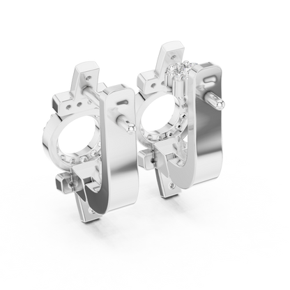 Huggie Earrings – Unique Symbol Design, Elegant Everyday Statement Jewelry