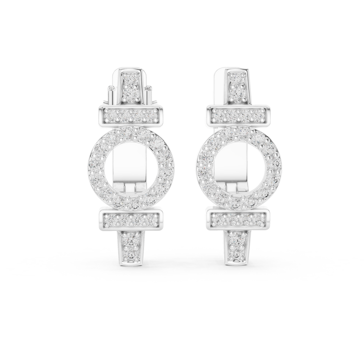 Huggie Earrings – Unique Symbol Design, Elegant Everyday Statement Jewelry