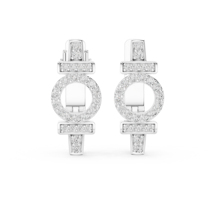 Huggie Earrings – Unique Symbol Design, Elegant Everyday Statement Jewelry