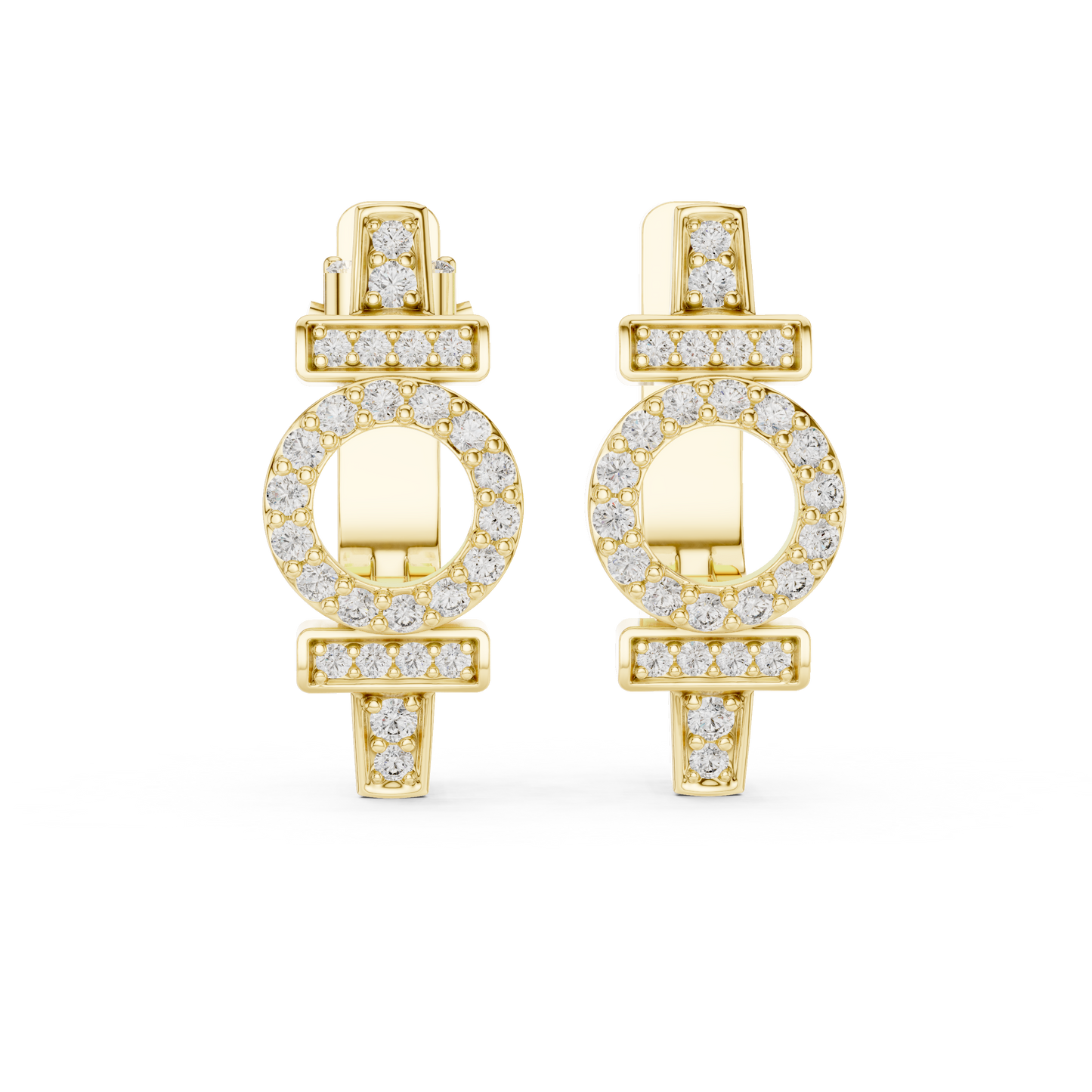 Huggie Earrings – Unique Symbol Design, Elegant Everyday Statement Jewelry