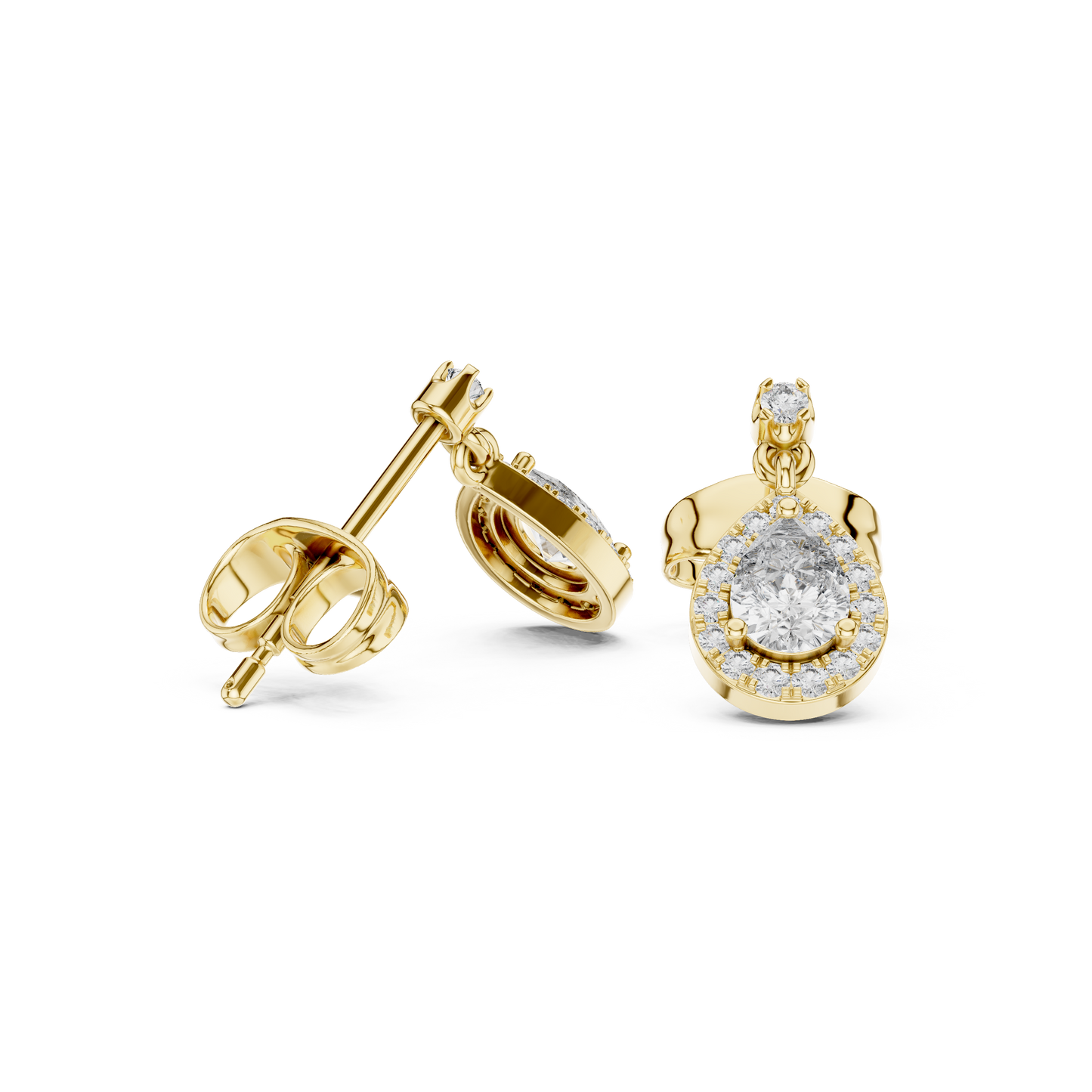 Delicate Drop Earrings | Oval Halo Sparkle | Chic Everyday Lightweight Luxury Design