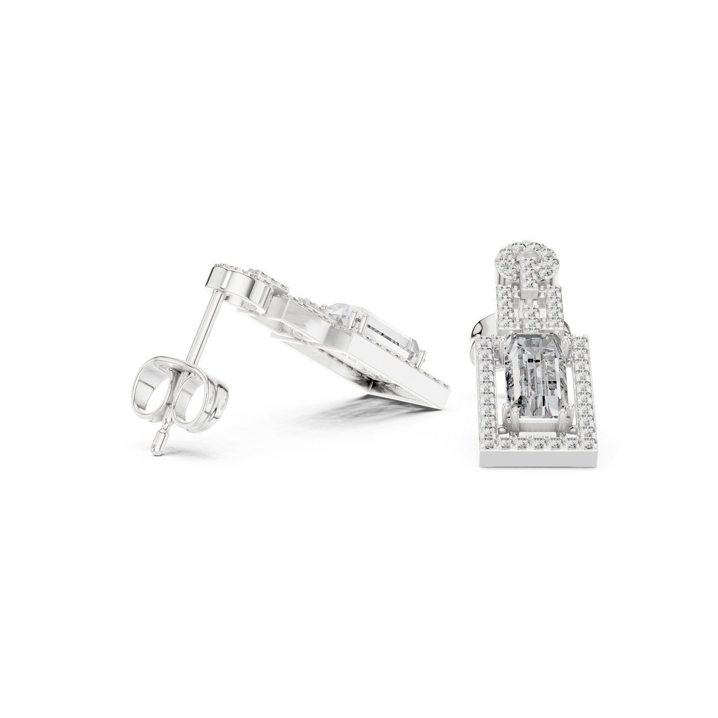 Sophisticated Gold Drops • Emerald Cut Dangles • Chic Party Jewelry - Geometric Dangle Wedding Gift