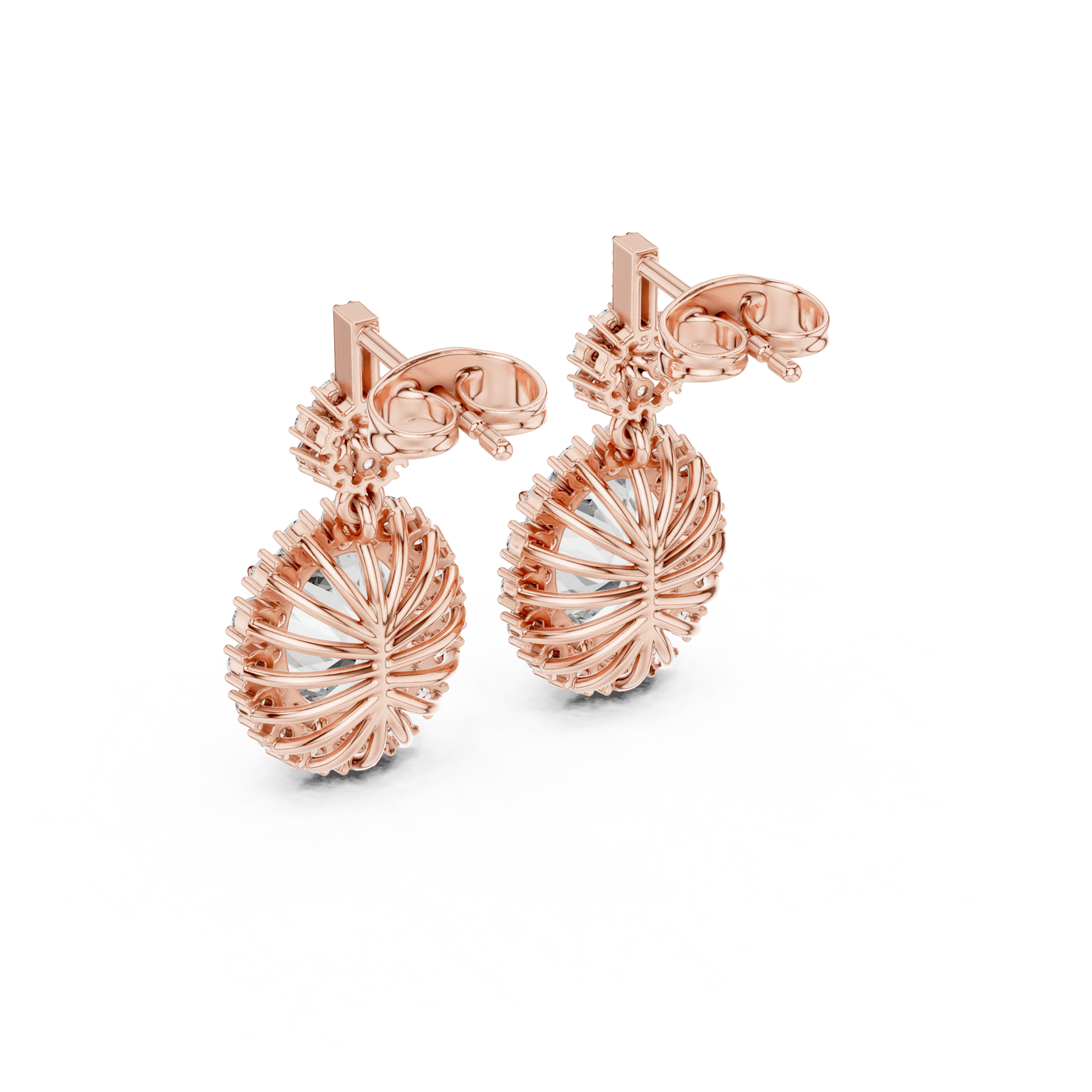 Dynasty Oval Halo Cluster Earrings • Heritage-Inspired Diamond Drops • Iconic Sparkle Design