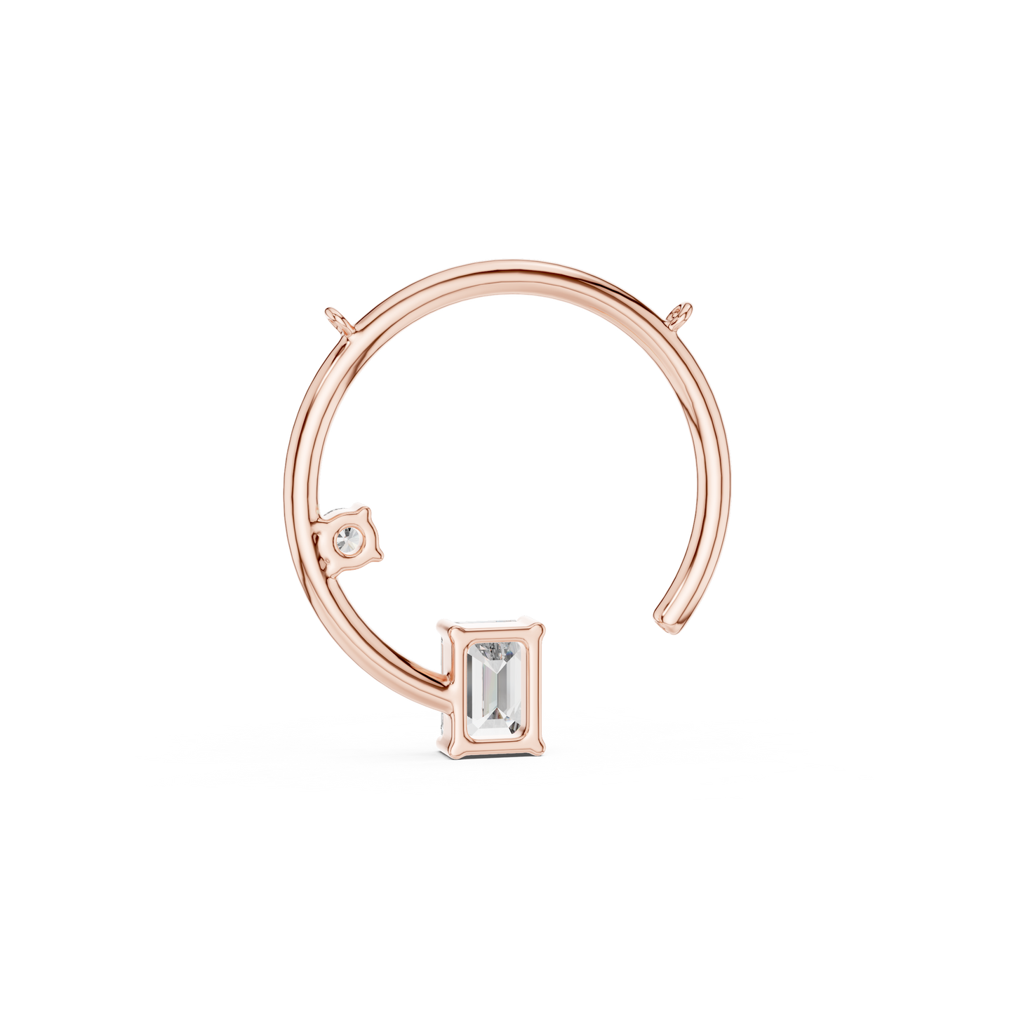 Celestial Arc Diamond - Dual Cut Halo Rare - Power Pendant Combo - Eclipse Frame Luxe - Emerald Round Fusion - Ultra Rare Pendant Combo