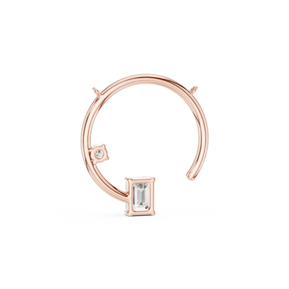 Celestial Arc Diamond - Dual Cut Halo Rare - Power Pendant Combo - Eclipse Frame Luxe - Emerald Round Fusion - Ultra Rare Pendant Combo