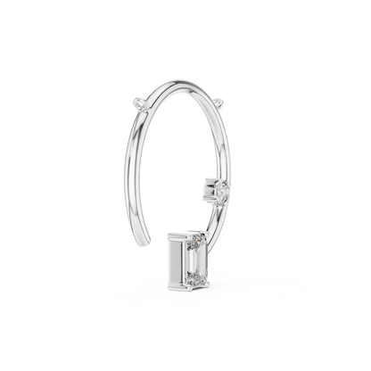 Celestial Arc Diamond - Dual Cut Halo Rare - Power Pendant Combo - Eclipse Frame Luxe - Emerald Round Fusion - Ultra Rare Pendant Combo