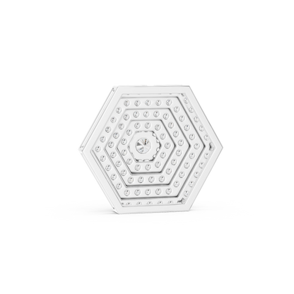 Elite Hexa Geometry Diamond Pendant Combo With Triple Tone Statement Finish