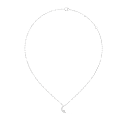 Crescent Halo Diamond Pendant - Eternal Curve Brilliance - Minimal Royal Elegance Designer Jewelry
