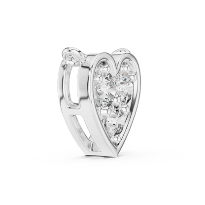 Yellow Rose White Gold | Heart Diamond Pendant Trio | Eternal Love Spark Luxury Combo