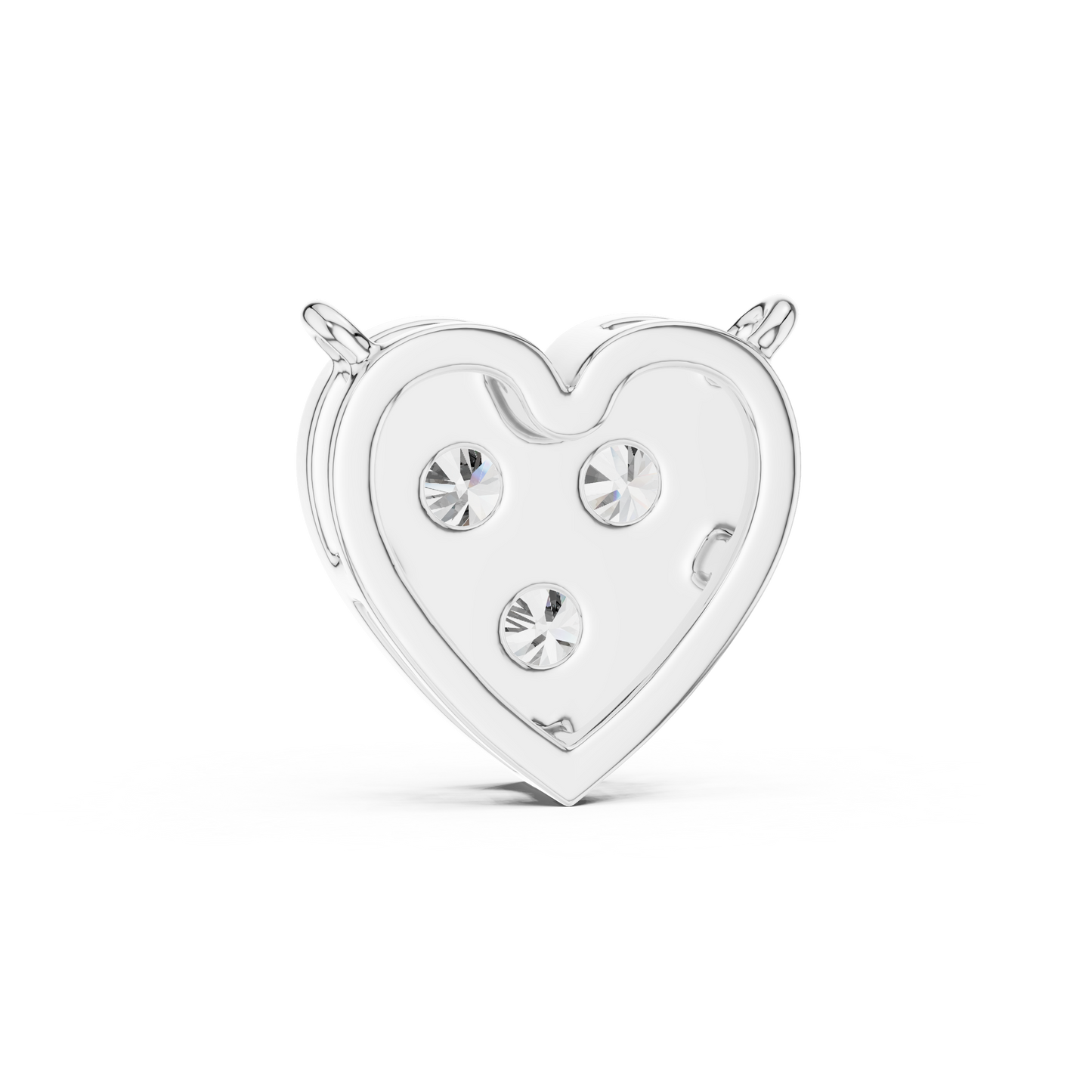 Yellow Rose White Gold | Heart Diamond Pendant Trio | Eternal Love Spark Luxury Combo
