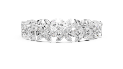 Sovereign Petal Diamond Bracelet – Marquise Cut Grandeur – Statement Diamond Luxury – Elite Floral Perfection