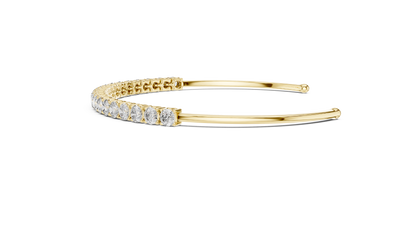 Vesper Luxe Tennis Cuff • Handset Lab Diamond Bracelet • Ultra-Slim Luxury Design • Tennis Style