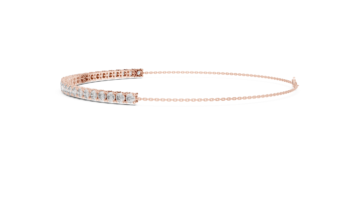 Virtuoso Diamond Bar Bracelet • Artisan Silver Setting • Elevated Silver Minimalist • Exquisite  Gift