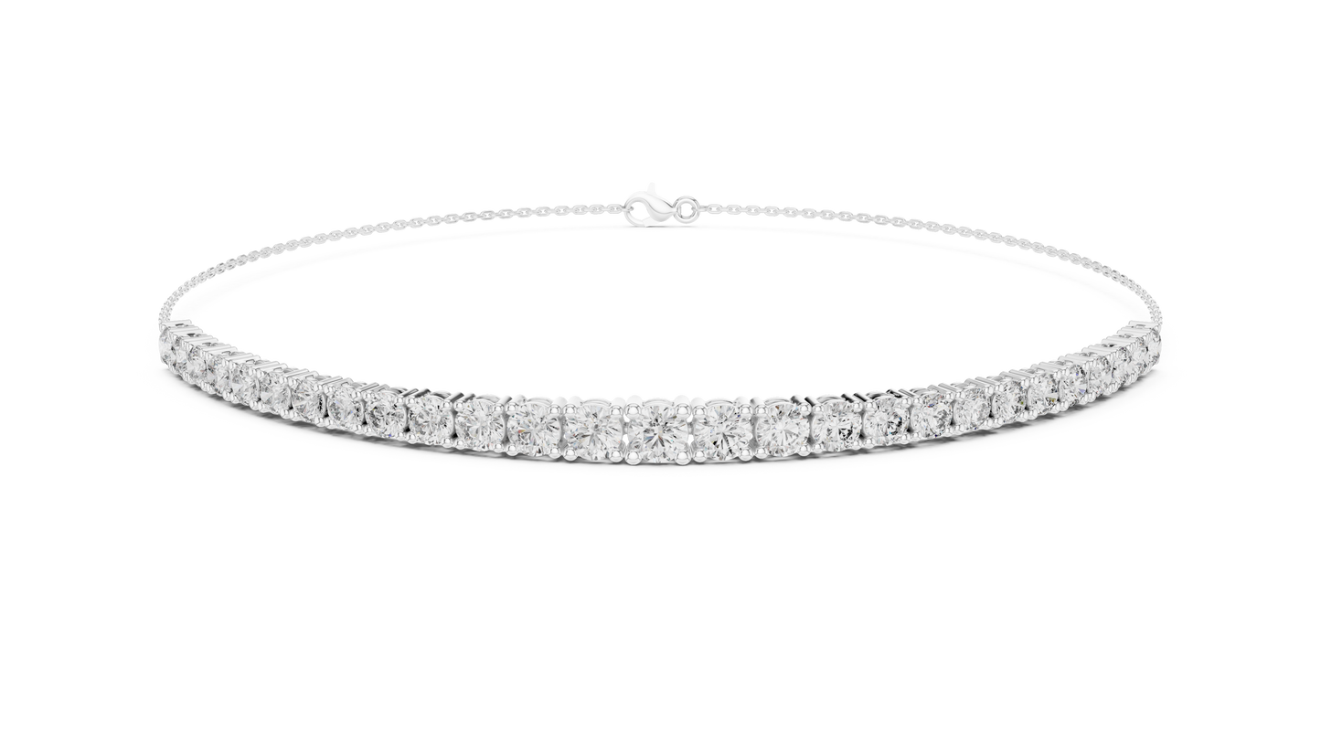 Virtuoso Diamond Bar Bracelet • Artisan Silver Setting • Elevated Silver Minimalist • Exquisite  Gift