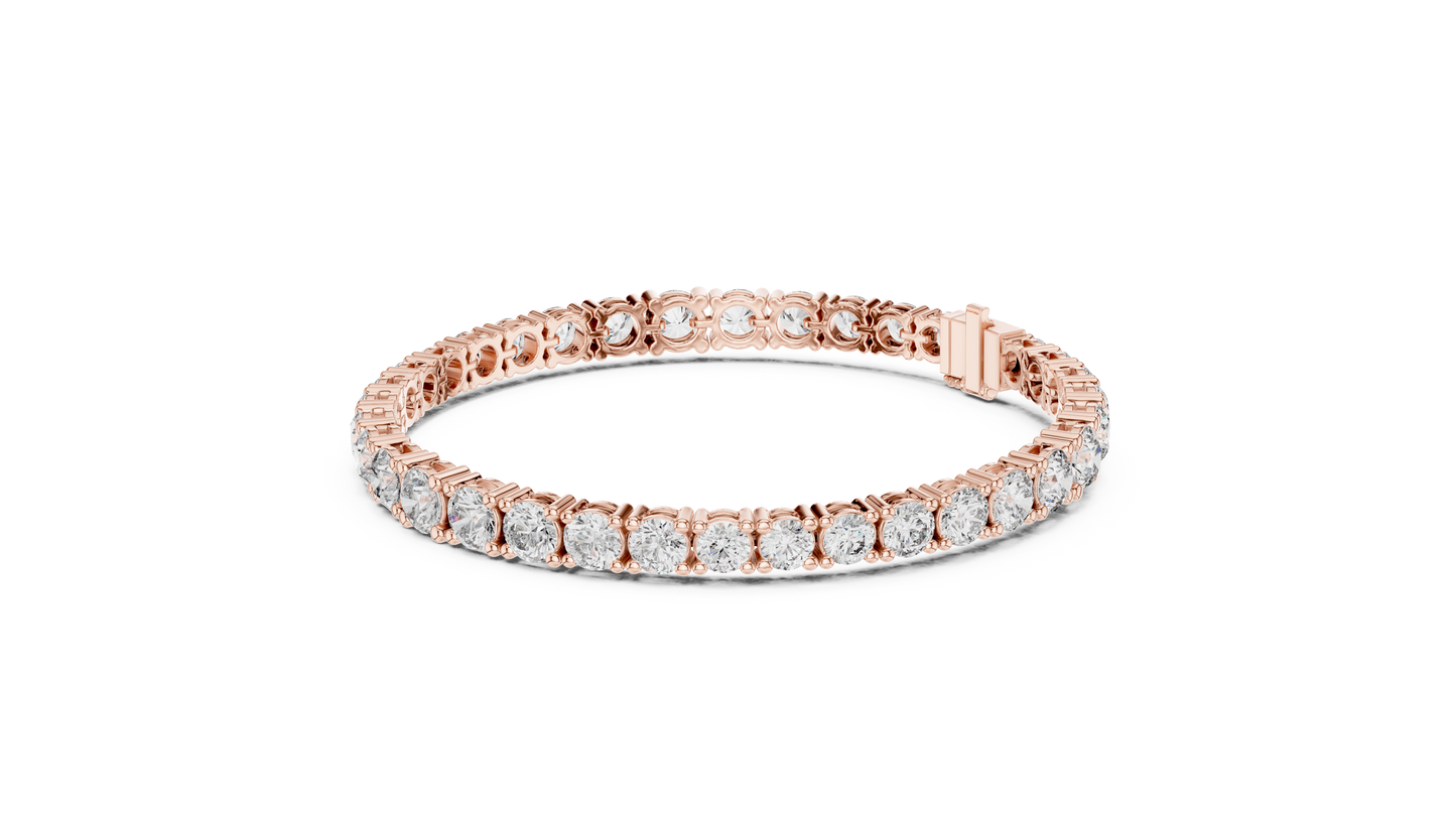 Eterna Gold Tennis Bracelet • High-Shine Moissanite • Waterproof Fine Jewelry • Anniversary Gift for Her
