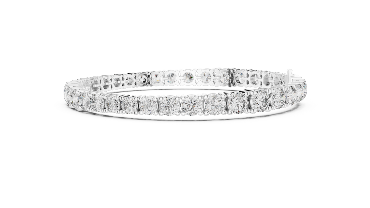 Eterna Gold Tennis Bracelet • High-Shine Moissanite • Waterproof Fine Jewelry • Anniversary Gift for Her