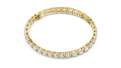 Eterna Gold Tennis Bracelet • High-Shine Moissanite • Waterproof Fine Jewelry • Anniversary Gift for Her