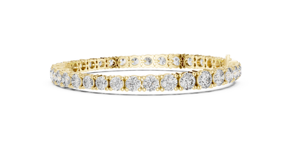 Eterna Gold Tennis Bracelet • High-Shine Moissanite • Waterproof Fine Jewelry • Anniversary Gift for Her