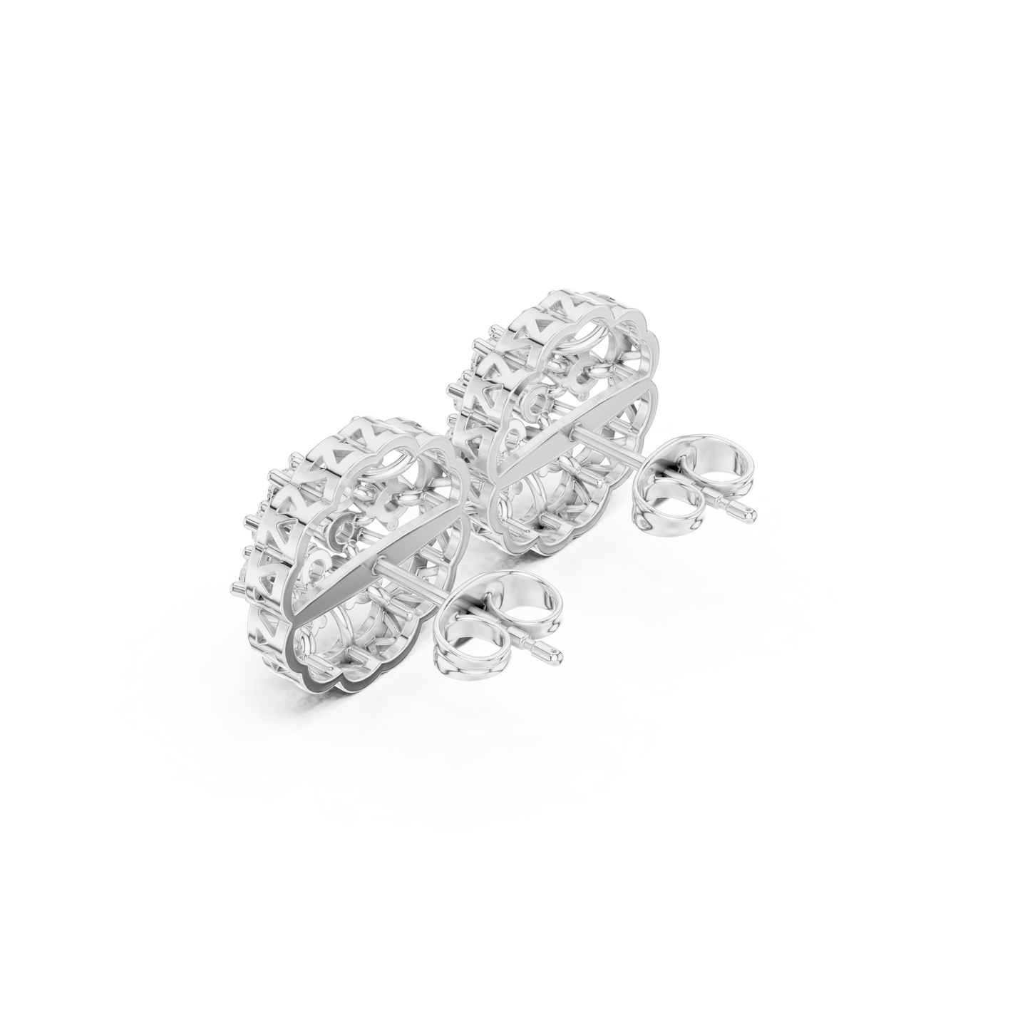 Velvet Aura Diamond Halo Studs • Brilliance Cluster Petal Design • Romantic Gift for Her