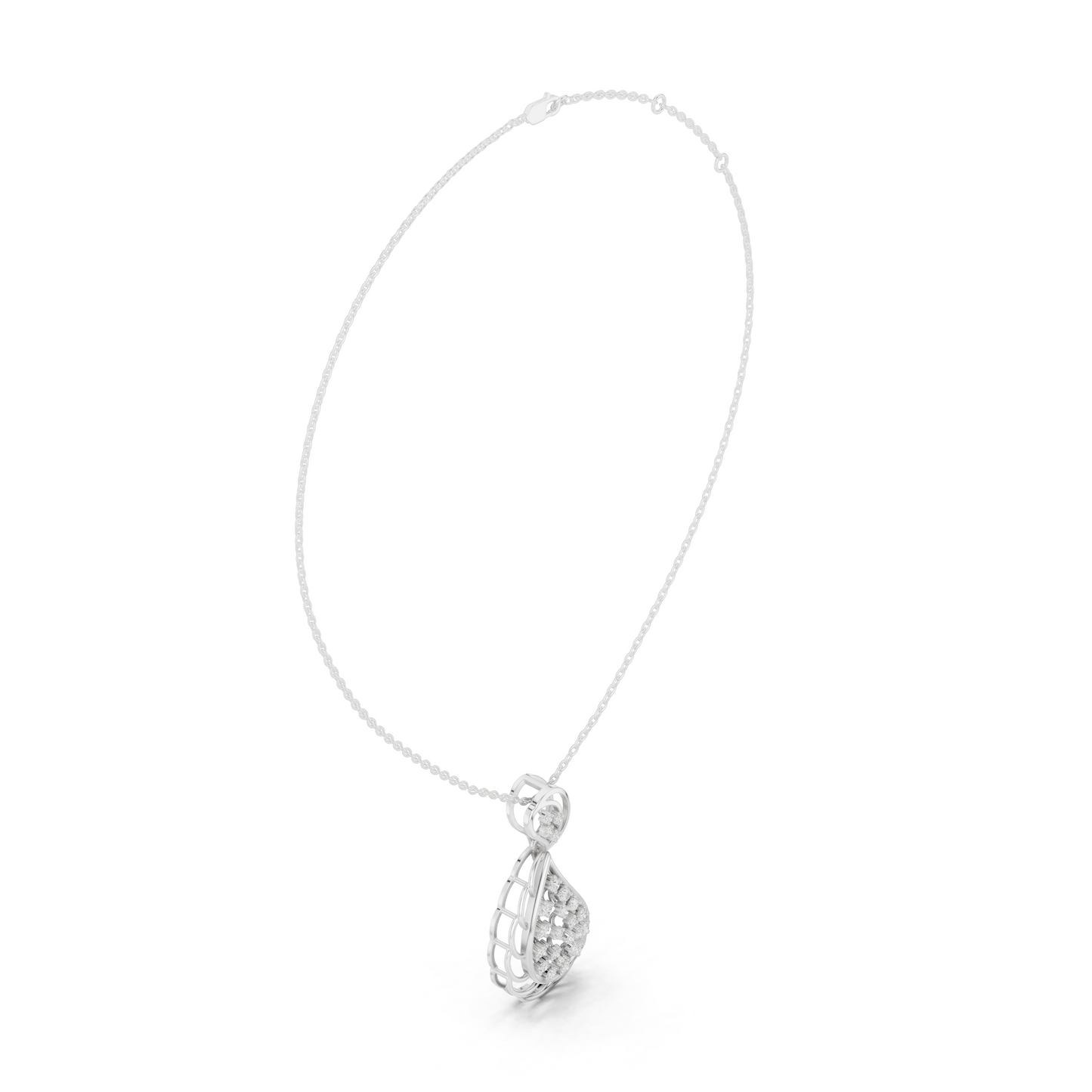 Classic Teardrop Diamond Pendant | Rare Used Gold Design | Elegant Combo Necklace For Daily Glam