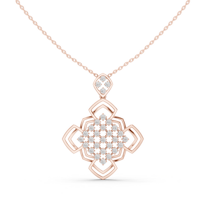 Museum-Style Rare Used Diamond Pendant Combo With Precision Geometry And Luxury Appeal