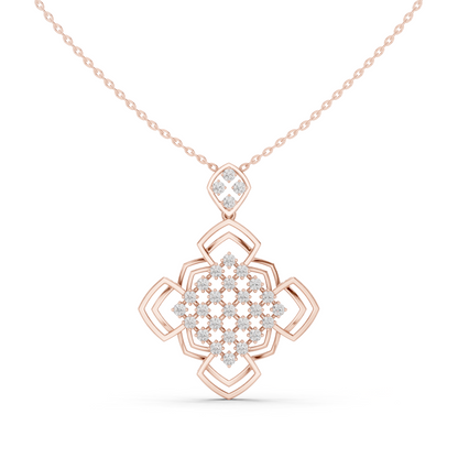 Museum-Style Rare Used Diamond Pendant Combo With Precision Geometry And Luxury Appeal