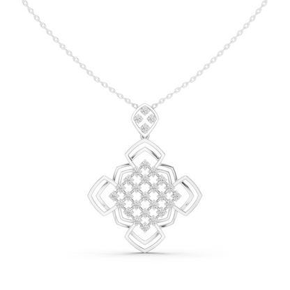 Museum-Style Rare Used Diamond Pendant Combo With Precision Geometry And Luxury Appeal